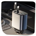 New Listing Retractable Car Charger Usb C, 69W Usb C Car Charger Adapter with Dual Type C