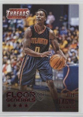 2015-16 Panini Threads Floor Generals Century Proof Red 46/99 Jeff Teague #8 a2v