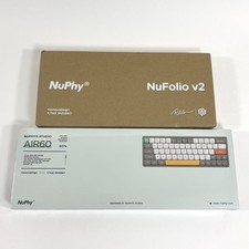 NuPhy Air60 Wireless Mechanical Keyboard and NuFolio V2 Case New Sealed