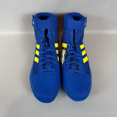 Adidas | FV2473 | HVC 2 Mens Royal Blue & Solar Yellow Wrestling Shoes  7.5 Adidas | FV2473 | HVC 2 Adult | Royal Blue & Solar Yellow  main image 3