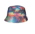 Women’s Handmade Tie-Dye Bucket Hat Multicolor One Size Casual Travel Style — photo 3
