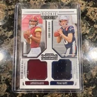 2024 Panini Contenders Rookie Dual Swatches Drake Maye/Jayden Daniels (MEM, RC)