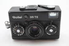 Rollei 35 TE analoge Vintagekamera mit Tessar 40 mm F/3.5 Objektiv & Original Trageriemen