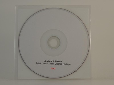 ANDREW JOHNSTON BRITAIN GOT TALENT FOOTAGE (DVD) (H1) Promo CD Single Card Sleev