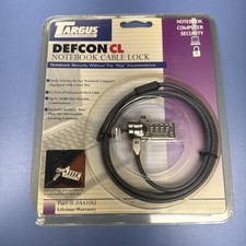 TARGUS DEFCON CL LAPTOP COMBINATION CABLE LOCK 6.5 FT