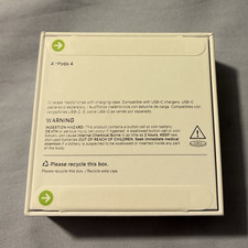 Apple AirPods 4 Wireless In-Ear Earbuds w/ USB-C Charging Case, White