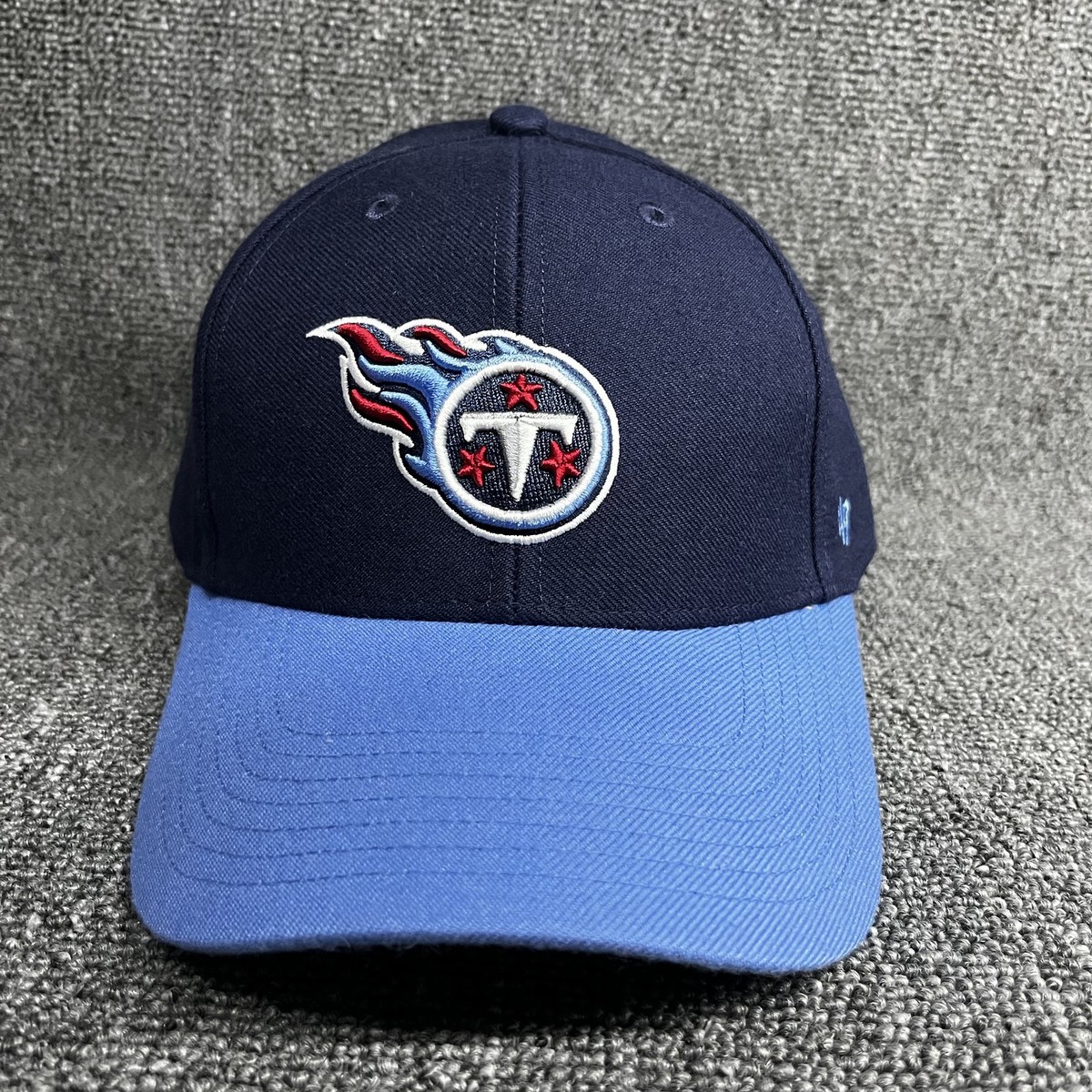 Tennessee Titans '47 MVP Adjustable Hat Navy Blue NFL Baseball Cap Hook & Loop