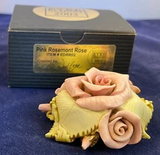 Harmony Kingdom artist Neil Eyre  ~Pink  Rosemont Rose~  Figurine 2003 ~ Rare!