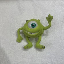 2001 Hasbro Disney Pixar Monsters Inc Mike Wazowski 5.5  Posable Plush Toy Used