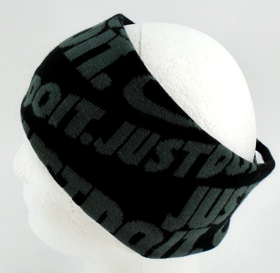 Nike Diadema Tejida Sin Costuras Para Hombre Reversible Negra/Antracita Foto 4 de 4