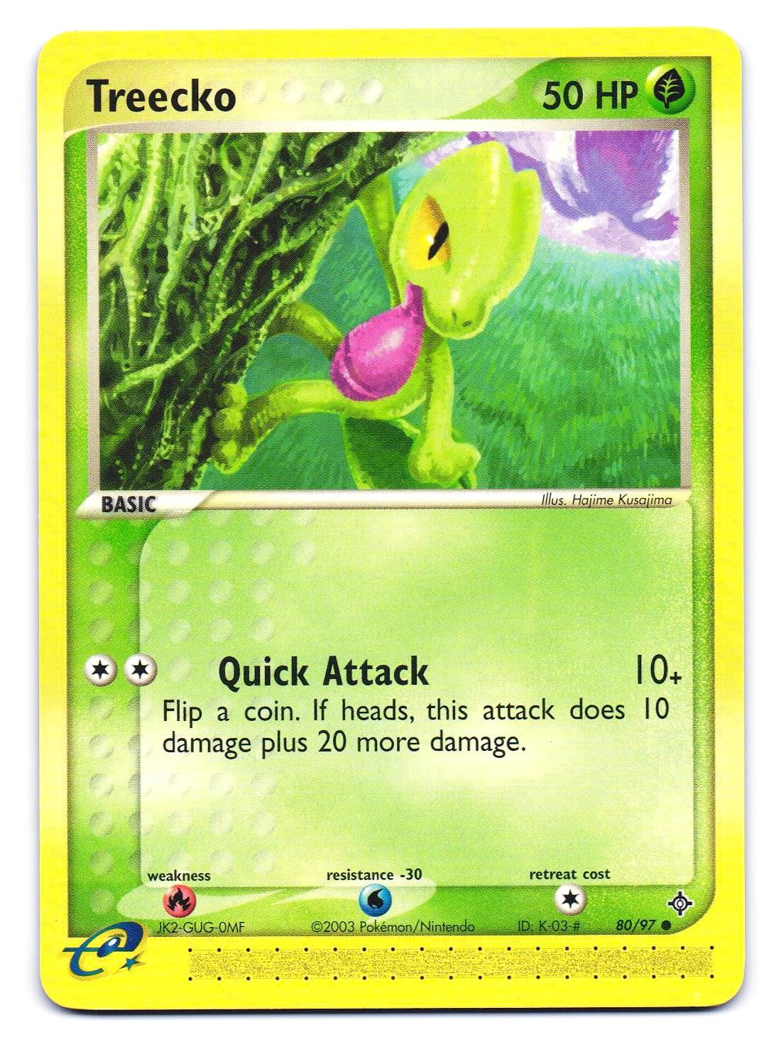 Treecko 80/97 Common Dragon Pokemon LP