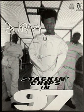 8.5x11 OG Rap Promo Ad Poster 3x Krazy Stackin Chips in 97 Keak Da Sneak