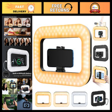LED Ring Light with 8000mAh Battery, Handheld Stabilizer for Smartphone Vlogging
