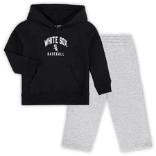 Toddler Black/Gray Chicago White Sox Play-By-Play Pullover Fleece Hoodie & Pants