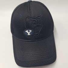 BYU Cougars Hat Fitted One Size Mesh Black NCAA Brigham Young University Men