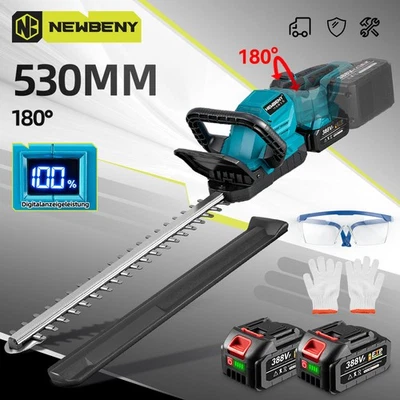 NEWBENY Für Makita 18V Akku-Heckenschere Heckenschneider 53 cm Mit 0/2 Akkus & Ladegerät