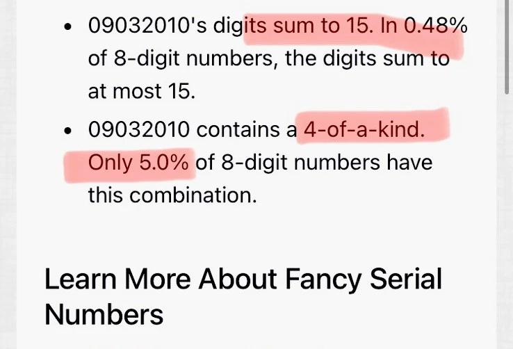 September 3 2010 Birthday Note 09032010 Fancy Serial Number One Dollar Bill DC - Image 3 of 4
