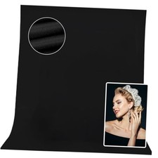 Backdrop Background for Photography, High Density Polyester 10x8ft Black