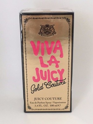 Viva La Juicy Gold Couture Eau de Parfum 3.4 oz  New Box Cellophane Sealed