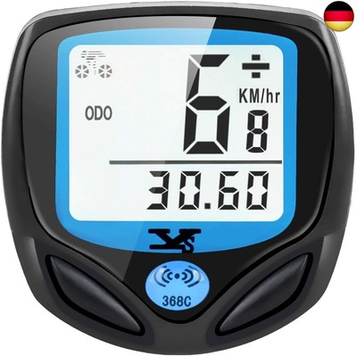 Fahrradcomputer Digital, Drahtlos Fahrradtacho, Wasserdicht Kabellos