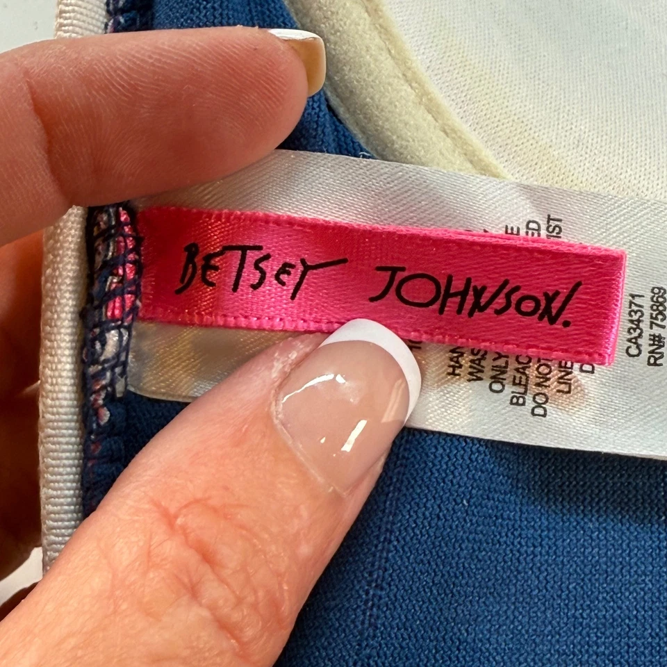 Купальник бикини Betsey Johnson с цветочным узором средний лестница вырез на косточках - Изображение 4 из 4