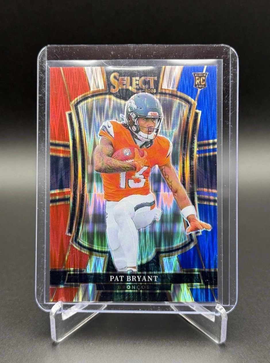 2025 Panini Select - Premier Level Pat Bryant #112 Red & Blue Shock Prizm (RC)