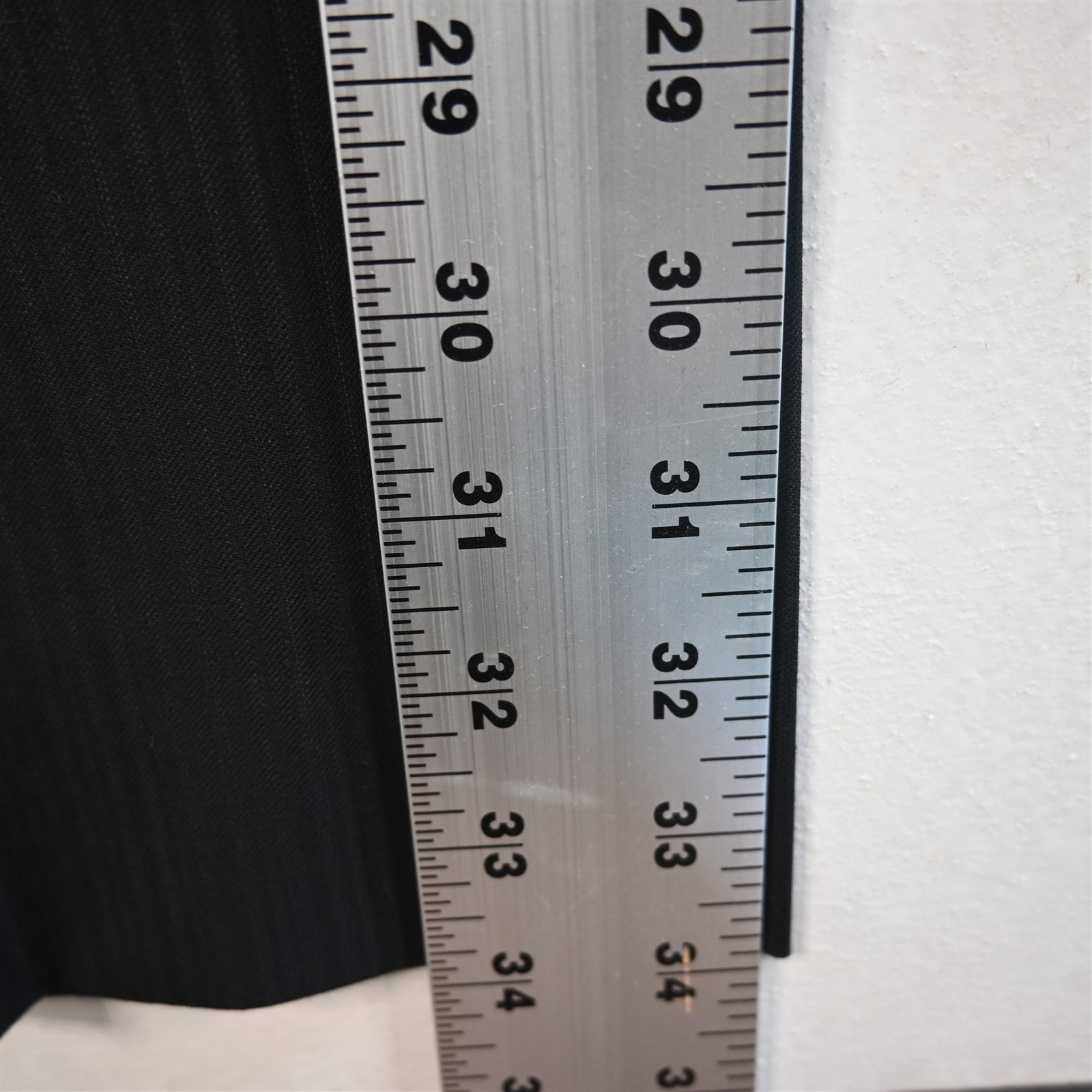 Hugo Boss 35x34 Black 100% Wool Striped The Grand Central Straight Mens Pants thumbnail 13