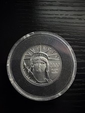 2000 $100 American Eagle 1/2 oz .9995 Platinum Statue of Liberty Bullion Coin 1950.00 per troy oz