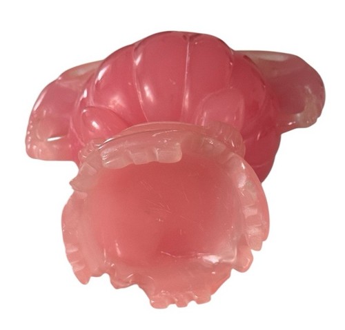 Pink Resin Double Elephant Heads - Incense Burner - Picture 4 of 5
