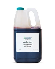 Soy Lecithin Unbleached Liquid 100% Natural & Pure Emulsifier 7 lb