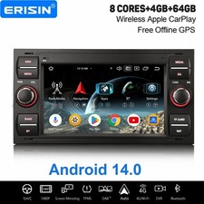 64GB Android 14 Autoradio Navi CarPlay Wifi Ford Focus C-Max Kuga Fiesta Connect