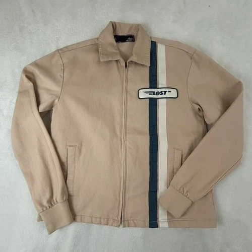 Lost Enterprises Men’s Racing Jacket Size Small Racing Stripe Full Zip - product listing photo