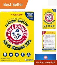 Versatile 55 oz Super Washing Soda: Fragrance-Free Laundry Booster & Cleaner 0.17 per gallon