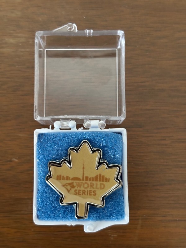 2025 Toronto Blue Jays World Series Media / Press Pin New In Case