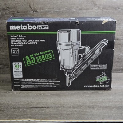 Metabo HPT NR83A5S Pneumatic Framing Nailer, 2 in. to 3-1/4 in. Nails