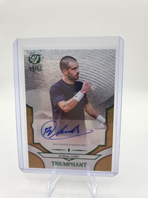 2025 Topps Triumphant Tennis Borna Coric Gold Shimmer Auto /50