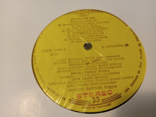 Pál Esterházy Harmonia Caelestis / Sandor, 3LP Box NM, Hungaroton SLPX 11433-35 - Picture 7 of 10