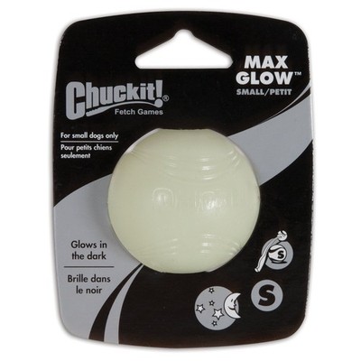 Chuckit Lightplay Ball Max Glow Dark Fetch Dog Toy For Small Dogs
