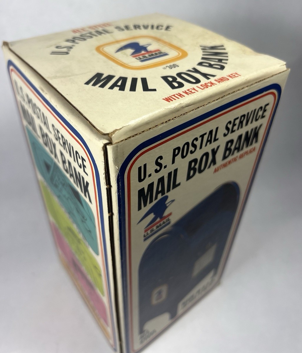 Vtg Brumberger US Postal Service Mail Box Bank - COMPLETE w/ Box