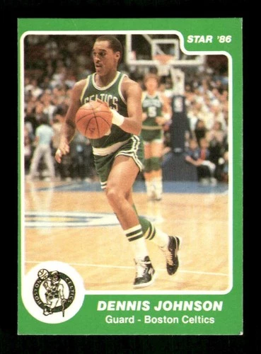 1985-86 Star Green Border 97 Dennis Johnson HOF VGEX to EX tough BXCP53