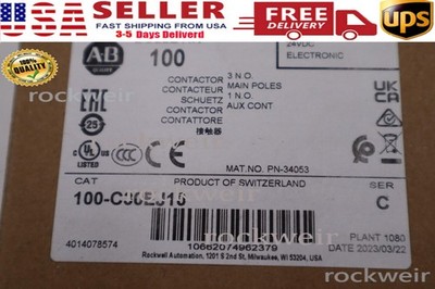 NEW Allen-Bradley 100-C30EJ10 CONTACTOR IEC 30 AMP 3 POLE STOCK L-016C