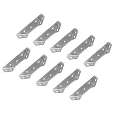 10Pcs Small Stainless Steel Corner Connector Brackets for Wood Furniture