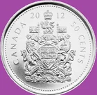 Photo of a 2012 Canada 50 Cents from an eBay listing that sold on Jun 22, 2026