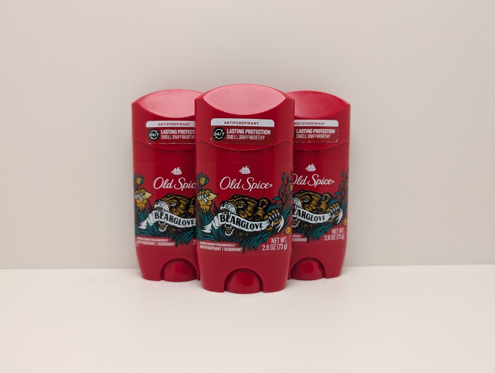 old spice bearglove 2.6oz deodorant 3 Pack