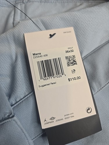 Nike Jordan Men’s Repel Slim Fit Golf Pants Blue Grey Size 36 x 32 - Picture 5 of 7