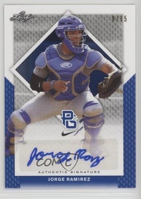 2016 Leaf Perfect Game National Showcase Blue 9/15 Jorge Ramirez Auto 0cz