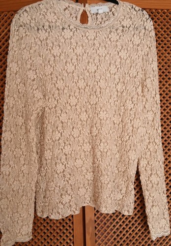 Next Cream Lace Top Size 20