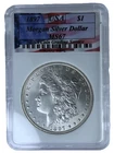 1897 (P) $1 Morgan Silver Dollar USA Coin Grading "Mint State 67" Slab