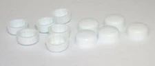 Hex Head Bolt Nut Cover for 9/16" Wrench or Socket White PD#9/16-100 Set of 10