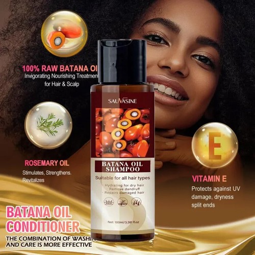 100ml Batana Oil Shampoo For Hair Growth Healthier Thicker Fuller Anti Hair Loss - Picture 6 of 18